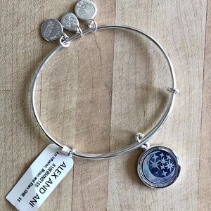 ALEX and ANI Art Infusion 'Moon and Star' Bracelet